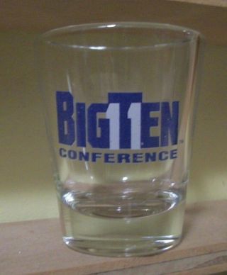 Souvenir Shotglass From The Big Ten Conference With The Big 11 Logo