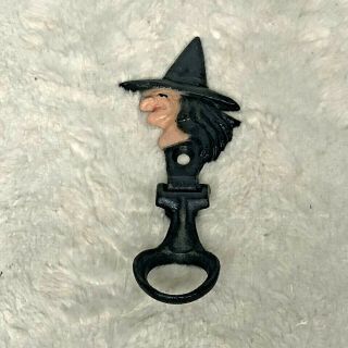 Cast Iron Wall Mount Black Witches Broom Hook Holder Halloween