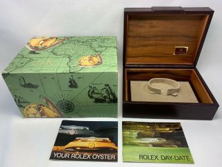 Vintage Rolex Day - Date 18239 Watch Box Case 71.  00.  06 Booklet 1114007