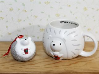 Nib Starbucks Japan Hedgehog Mug And Ornament Set / Nib