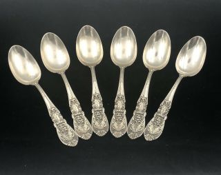 6 International Sterling Silver Tea Spoons - Richelieu 1935 - No Monogram