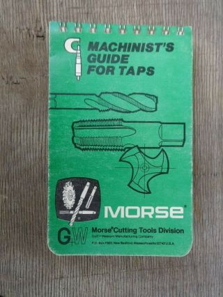 Vintage Morse " Machinist 