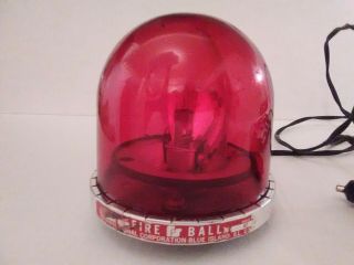 Vintage Federal Signal Fireball Model Fb11 Rotating Teardrop Beacon Light - Kojack