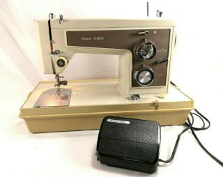 Vintage Sears Roebuck Kenmore Sewing Machine Model 15814300 Made In Japan W/case