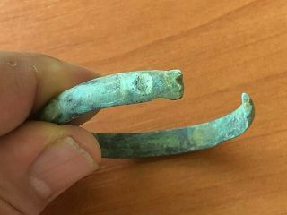 Ancient Roman Bronze Bracelet Circa 200 - 400 Ad Very Rare