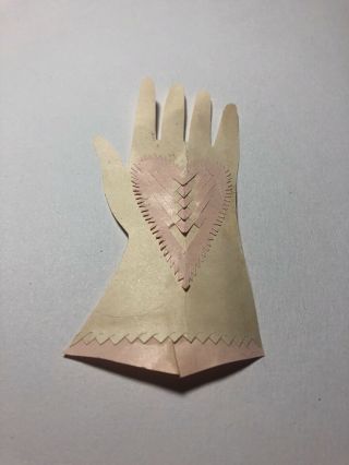 Antique Cut Paper Heart In Hand Schnerinschnitte Love Token Valentine 2