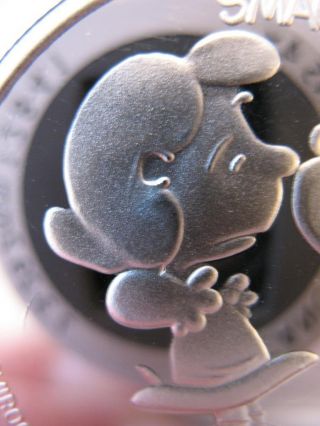 1 - OZ.  999 SILVER PEANUTS GANG CHARLIE BROWN LUCY SNOOPY KISS ENGRAVABLE COIN,  GOLD 3