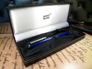 Vintage " Montblanc Classic 310 " Fountain Pen - Midnight Blue - Made In Germany 1970s