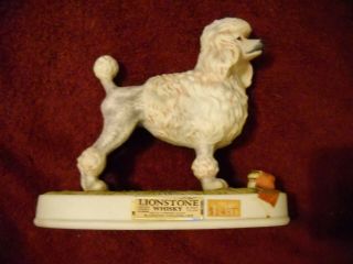 Lionstone Whiskey Poodle Porcelain Decanter 1975 Limited Edition