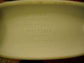Lionstone Whiskey Poodle Porcelain Decanter 1975 Limited Edition 2