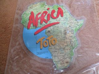 Toto,  Africa Shaped Vinyl Picture Disc Single Record,  1983,  Cbs