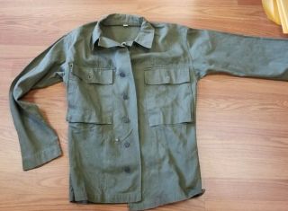Ww2 Military Us Army 13 Star Button Hbt Shirt Jacket 36r