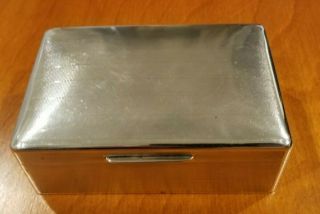 Antique Solid Silver Cigar/cigarette Box Heavy