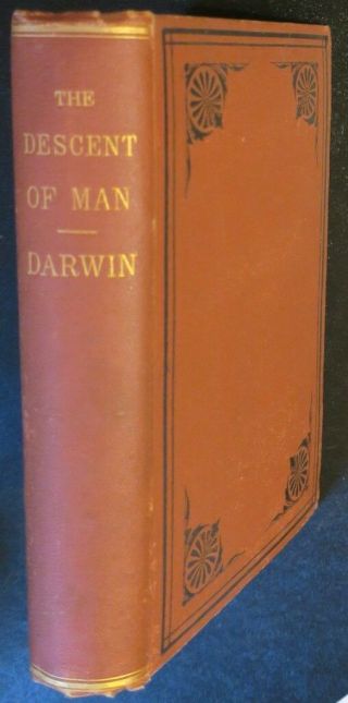 1875 The Descent Of Man By Charles Darwin,  Sexual Selection,  Revised Edition,  Vg