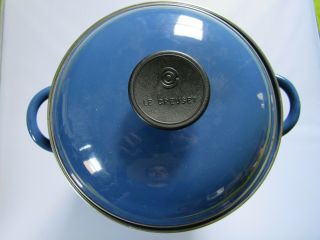 Vintage Le Creuset Pasta Steamer Double Boiler Pot 3 Piece Dark Blue