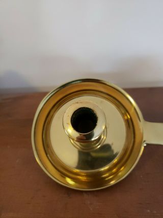 Virginia Metalcrafters Brass Candle Holder Chamberstick CW16 - 21 Williamsburg USA 3