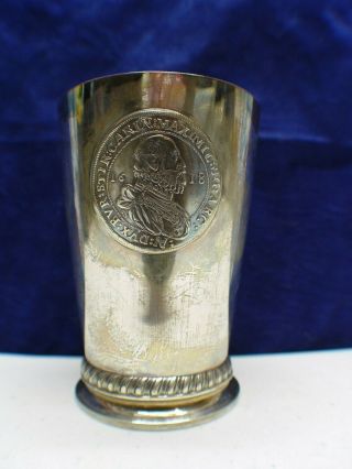 Antique Silver Beaker Approx.  1850 