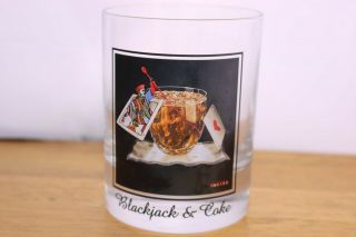 Michael Godard On The Rock Glass Tumbler Blackjack Coke Barware Pop Art