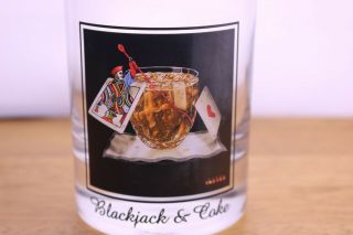 Michael Godard On The Rock Glass Tumbler Blackjack Coke Barware Pop Art 3