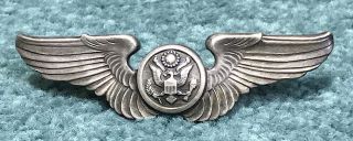 Wwii Clutch Back Sterling Air Crew Wings 3 Inch