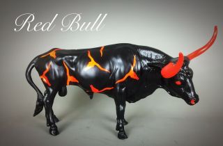 Red Bull Halloween Breyer Traditional Custom Texas Longhorn Bull