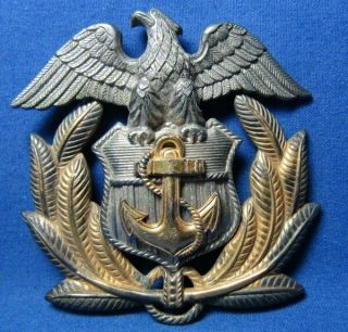 Wwii Sterling Merchant Marine Officer Hat Badge By H&h