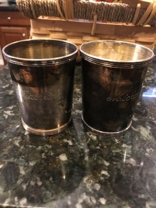 2 Sterling Silver Julep Cups