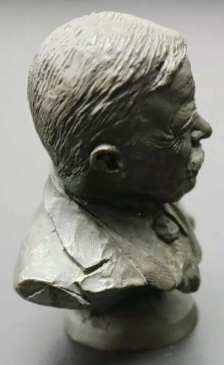 President Theodore Roosevelt Bronze Bust Franklin 1977 3