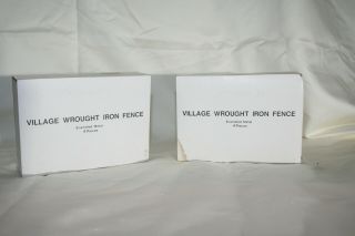 Dept 56 Village Accessories Wrought Iron Fence Quantity 2 Set of 4 each 59994 2