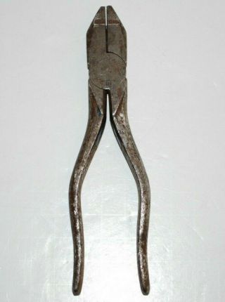 Vintage H.  Boker U.  S.  A.  6.  25 " Side Cut Electrical Fence Wire Snips Pliers