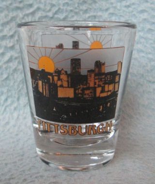 Skyline Pittsburgh Pennsylvania Souvenir Shot Glass
