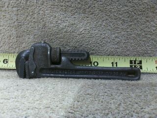 Vintage Pipemaster 6 " Adjustable Pipe Wrench Erie Tool Co.  Erie Pa