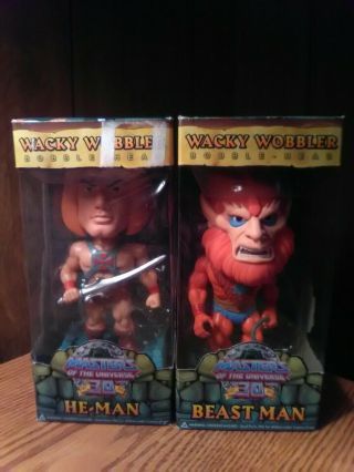 Funko Masters Of The Universe He - Man & Beastman Wacky Wobblers Bobbleheads