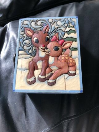 Jim Shore Rudolph Traditions Rudolph And Clarice Keepsake Box 2009