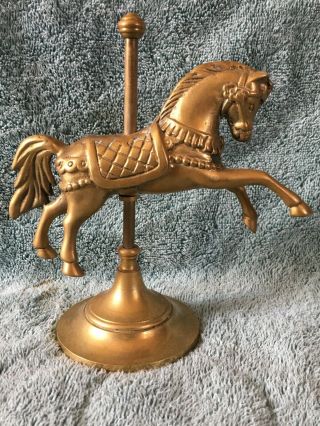Vintage Brass Horse Carosel Figure
