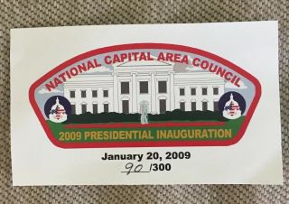NCAC CSP 2009 Presidential Inauguration Gold Border 90 Of Only 300 With Card 3