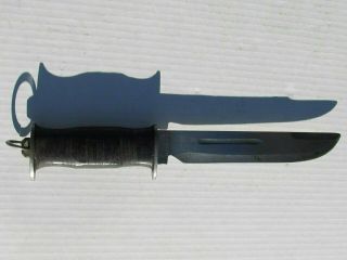 Ww2 Egw Waterman Theater / Bowie Knife Wrapped Handle - 12 " Overall Length