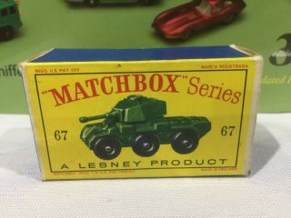 Moko Lesney Matchbox 67a Saladin Armoured Car Scarce 