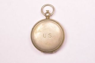 Authentic Wwii U.  S.  Military Brass Compass Vintage Ww2