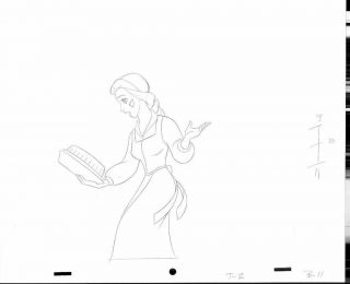 Disney Animation Art Production Drawing Prop Princess Belle Beauty Beast 62