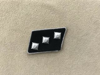 Wwii German Waffen Elite Officers Rank Collar Tab