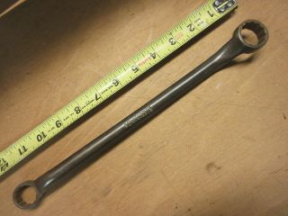 Vintage Blue Point Offset Box End Wrench X - 2428 Old Farm Mechanic Tool 3/4 " - 7/8 "