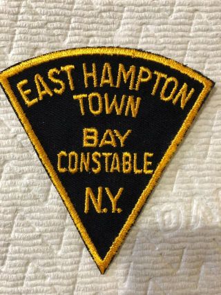 Old York Triangle East Hampton Bay Constable Police Patch