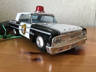 Vintage 1960’s Tin Police Car Ford Galaxy - Acs Japan
