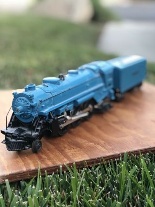 Vintage Lionel Train Postwar 224 Steam Locomotive W Tender Custom Painted Blue