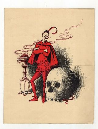 Vintage,  Color Illustrated Brochure For Gylleck,  Magician