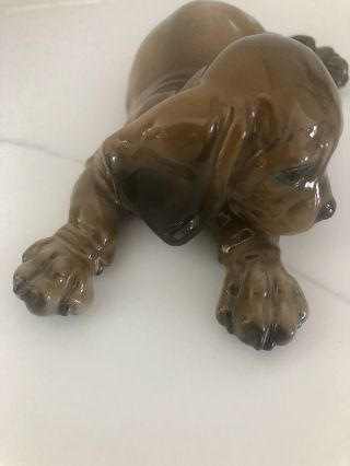 ROSENTHAL laying Dachshund Dog figurine G Kospert 1964 Germany 2