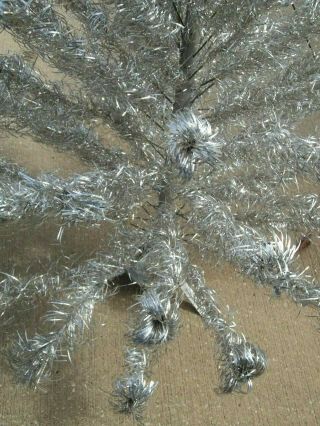 Vintage 5 1/2 ft Aluminum Christmas Tree w/87 Branches Awesome Shape 3