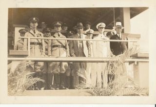 1930s Schofield Barracks Us Army Troop Review Hawaii Photo Bigwigs Review Stand