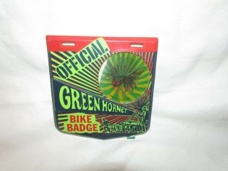 Vintage Tv Show The Green Hornet Vac U Form Bike Badge Premium